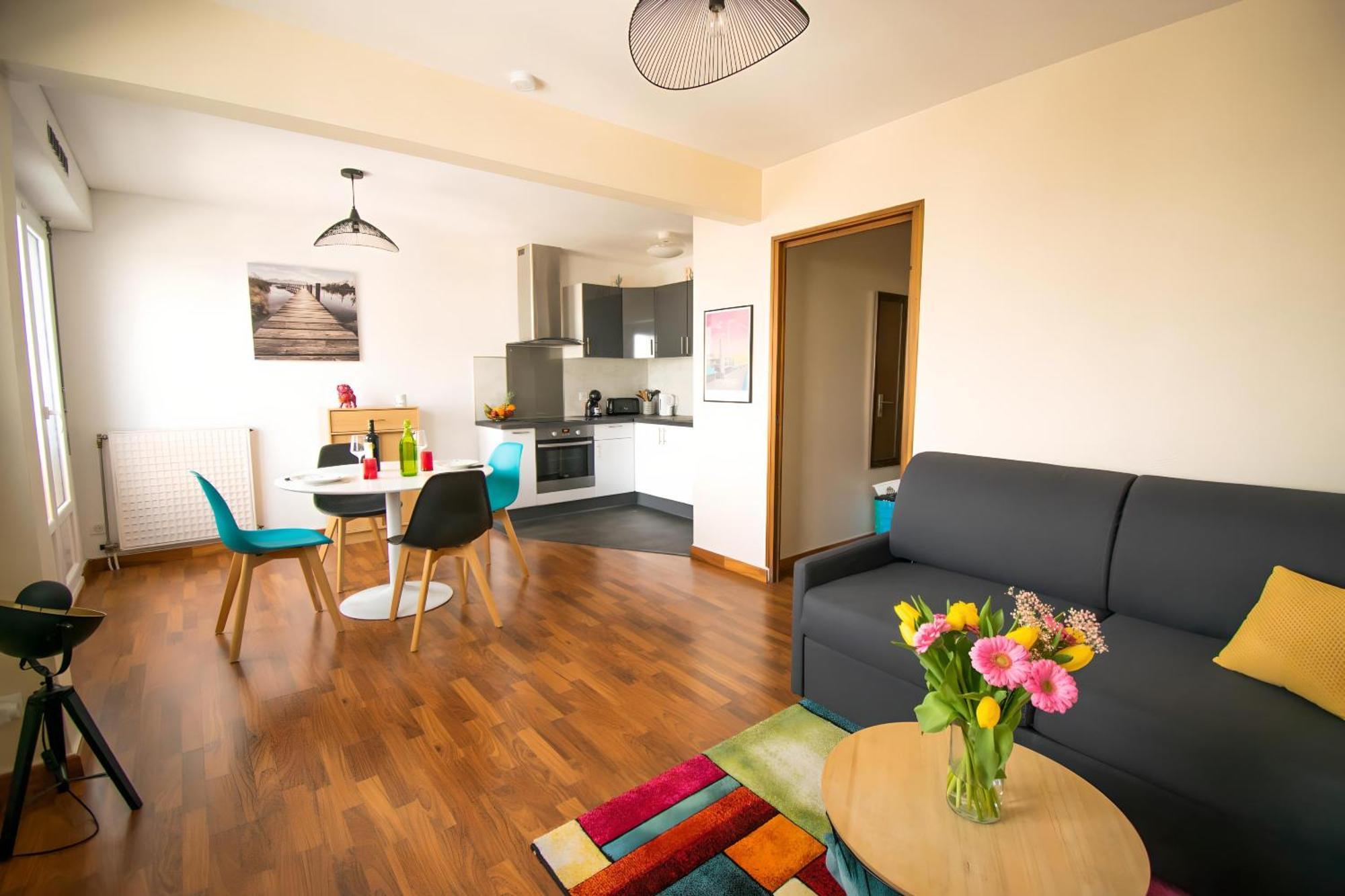 Grand Studio Avec Parking A 10 Minutes Des Plages Лориан Екстериор снимка