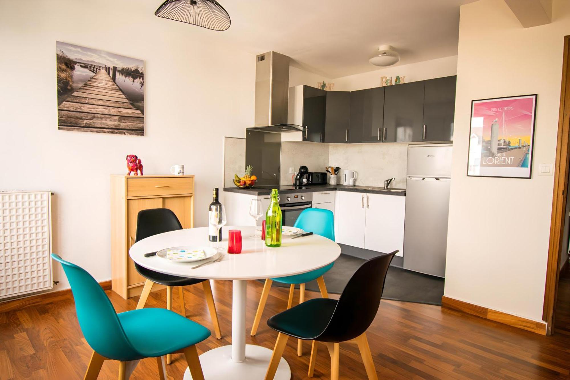 Grand Studio Avec Parking A 10 Minutes Des Plages Лориан Екстериор снимка